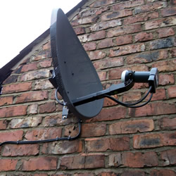 Wall mounted Sky/Freesat Satellite dish